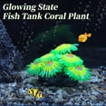 thumbnail image 7 of Unique Bargains Fluorescent Aquarium Coral Vibrant Glowing Effect Fish Tank Decorations Artificial Accessories Green, 7 of 7