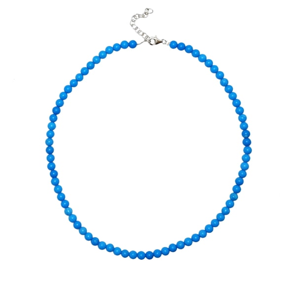 Sterling Silver with Natural Turquoise Bead Strand Necklace