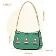 thumbnail image 3 of FORMRS Womens Shoulder Bag with Chain Strap Clutch Purse Cute Tote Handbag, Christmas Trees, 3 of 7
