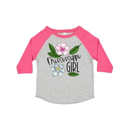 

Inktastic Mississippi Girl Magnolia Flowers and Leaves Gift Toddler Toddler Girl T-Shirt