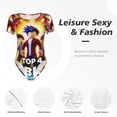 thumbnail image 4 of Rocae Roblox pour une Pièce Col Rond Manches Courtes Justaucorps pour Femmes Justaucorps Basique Décontracté Combinaison Quotidienne T-Shirts-Moyen, 4 of 7