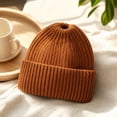 thumbnail image 5 of Lumtrix Beanie Hat for Women Winter Warm Knit Ponytail Beanies Hats Skull Cap Cold Weather Stocking Caps For Winter, Running, Skating, Traveling, Camping, Outdoor Light Brown One Size, 5 of 5