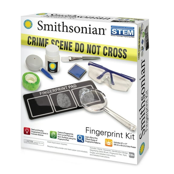Smithsonian Finger Print Science Kit, Elementary School, Age Group 8 Years and Up