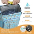 thumbnail image 2 of Travel Cooler Bag - Corgi Footprint Camping Beer Cooler Backpack with Bottle Opener- Waterproof Insulated Picnic Backpacks - Cooler Bag for Beach, 2 of 6