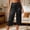 Black, variant on Naittoop Women Lounge Capri Pants Satin Sleep Pants 3/4 Length Wide Leg Pajama Capris Elastic Waist PJ Cropped Trousers