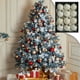 thumbnail image 4 of Adornos navideños, adornos navideños, regalos navideños, bolas navideñas antiguas de 8 cm, adorno decorativo para árbol de Navidad, bolas navideñas de PVC, 4 of 9