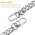 thumbnail image 5 of Uxcell Iron Flat Chain Strap, 24" Handbag Chains Purse Straps DIY Replacement, Silver, 5 of 6
