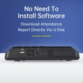thumbnail image 4 of Riwcyla Intelligent Biometric Fingerprint Password Attendance Machine Time Employee Checking, in Recorder 2.4 Pouces LCD Screen Voice Invite 11 Languages Function Time Attendance Machine, 4 of 6