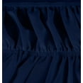 thumbnail image 4 of Double Elastic Bed Skirt Ruffle - Microfiber Bed Skirt Adjustable Twin Bed Navy, 4 of 4