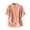 Pink, variant on Womens Tops Fashion Solid Color Lapel Button Short Sleeve Casual Linen Top Summer T-Shirt Purple M