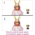 thumbnail image 4 of Barbie Cutie Reveal Snowflake Sparkle Fashion Doll with Deer Plush Costume, Mini Pet & Accessories, 4 of 7
