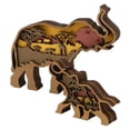 thumbnail image 2 of BRI Estatua de elefante de boj, grabado mecánico, seguro, duradero, detalles exquisitos, decoración de elefante con luz para dormitorio de oficina, 2 of 10