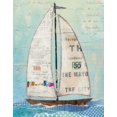 thumbnail image 2 of Prahl, Courtney 12x14 White Modern Wood Framed Museum Art Print Titled - At the Regatta III, 2 of 4