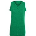 thumbnail image 3 of Augusta M Girls Sleeveless Two-Button Softball Jersey Athletic Heather 551, 3 of 4