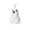 White, variant on 3D Printed Halloween Ghost Figurine with Witch Hat, Cute Spiral White Ghost Statue for Tabletop Desk Shelf Decor, Modern Spooky Indoor Home Party Ornament Accent