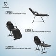 thumbnail image 6 of Fayean Facial Chair, Multipurpose Tattoo Chair 73 Inch Spa Salon Facial Bed with Massage Equipment Spa Stool for Beauty Spa Tattoo, Black, 6 of 7