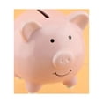 thumbnail image 3 of Alcancía de cerámica con dibujos animados para niños, juguete para ahorrar dinero, manualidades, forma de cerdo rosa S Opción 1-Rosa, 3 of 9