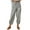 Gray, variant on YYDGH Women's High Waist Pants Drawstring Capri Pants with Pockets Wide Leg Cropped Pants for Women Navy Blue Navy Blue