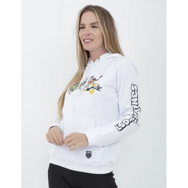 Sudadera Dama K-Swiss Bugs Team Color Blanco