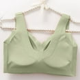 thumbnail image 3 of Bras for Women,Everyday Comfort Bra Soft Breathable Seamless Support Wireless Lightweight Design,Sports Bras for Women,Green,2XL, 3 of 8