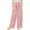 Pink, variant on HQiJIAN Girls Wide Leg Pants High Elastic Smocked Waist Casual Flowy Cute Long Trousers Casual Flowy Pants Sizes 5-6 Years