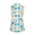 thumbnail image 2 of Whosucclay Tropical Leaf Print Golf Tank Tops for Women, Fashion Workout Tank Tops All Match Slim Golf Shirts, 2 of 8