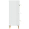 thumbnail image 2 of vidaXL Sideboard High Gloss White 70x34x90 cm Engineered Wood, 2 of 5