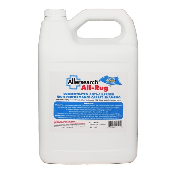 Allersearch All Rug Anti Allergen Carpet Shampoo 128 oz
