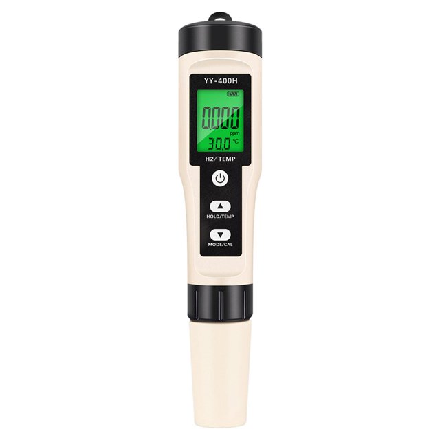 Probador de calidad del agua, medidor de pH, preciso, 2 en 1, prueba de temperatura, comprobador de agua digital, para piscinas y tanques.