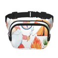 thumbnail image 1 of Fotbe Gnome Camping Cangurera Cuadrada con Estampado de Doble Capa, Bolsa de Cintura Ajustable Mini para Hombres y Mujeres, 1 of 9