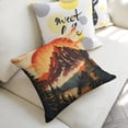 thumbnail image 4 of mountain sunset trees Linen toss pillowcase decoration pillowcase gifting preferred 18x18 inch cushion cover 4 sets sofa pillowcase sofa bedroom living room car, 4 of 7
