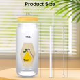 thumbnail image 4 of SHIQI-Glass Cups with Silicone Lids,16oz Can Shaped Glass Cups Apple Aesthetic Cups with Straws, 4 of 4