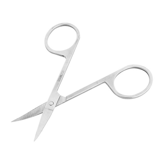 Unique Bargains Stainless Steel Finger Toe Nail Manicure Scissor Cosmetic Tool Silver Tone