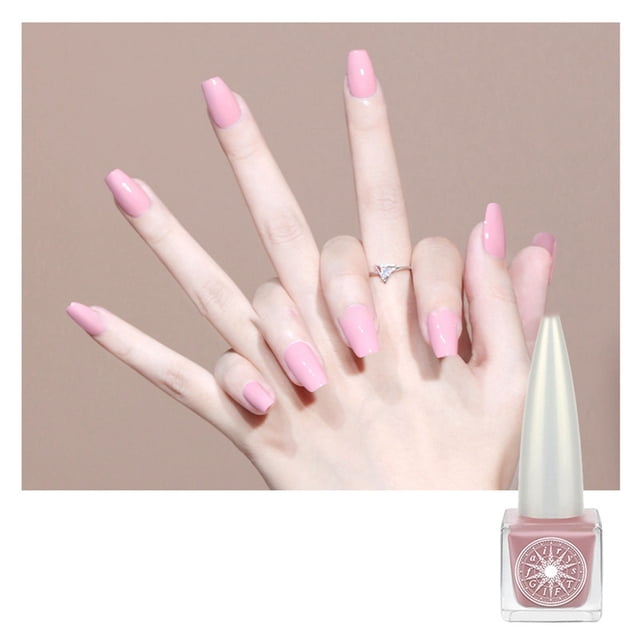 WIFKLSIIPG Water Based Nail Polish Micro Glue Quick Drying Non Baking Durable Non Peelable Student Sequins Fine Flash Manicure Set 7.5ml