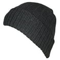 thumbnail image 2 of Best Winter Hats Adult Rib Knit Cuffed Beanie W/Soft Plush Lining - Gray, 2 of 4