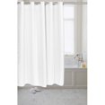 thumbnail image 5 of Pre Hooked? Waffle Weave Fabric Shower Curtain in Ivory, 5 of 6