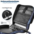 thumbnail image 4 of FORMRS Zipper Binder with Shoulder Strap 2-inch Ring 500 Sheet Capacity File Bag, Blue Fireworks Pattern, 4 of 5