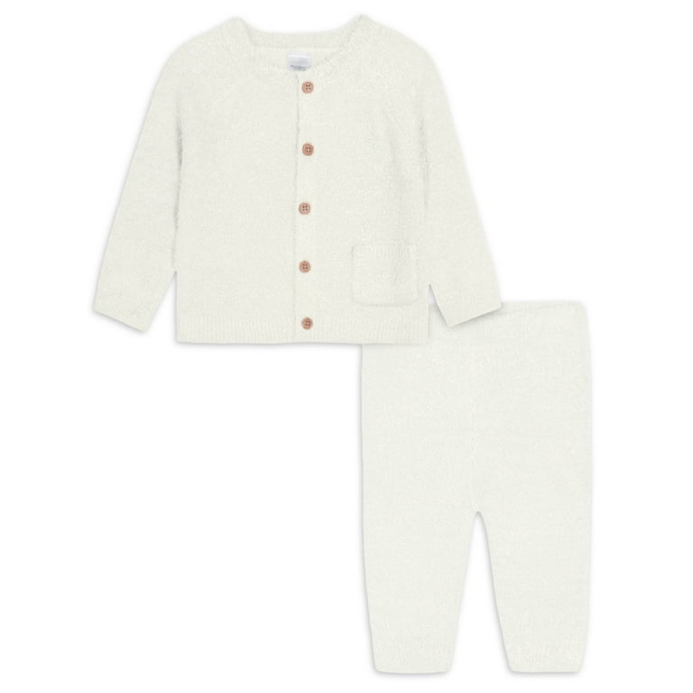 Modern Moments by Gerber Baby Boy or Girl Gender Neutral Long Sleeve Cozy Cardigan Sweater Pant 2 Piece Outfit Set Sizes 0 3 24 Months