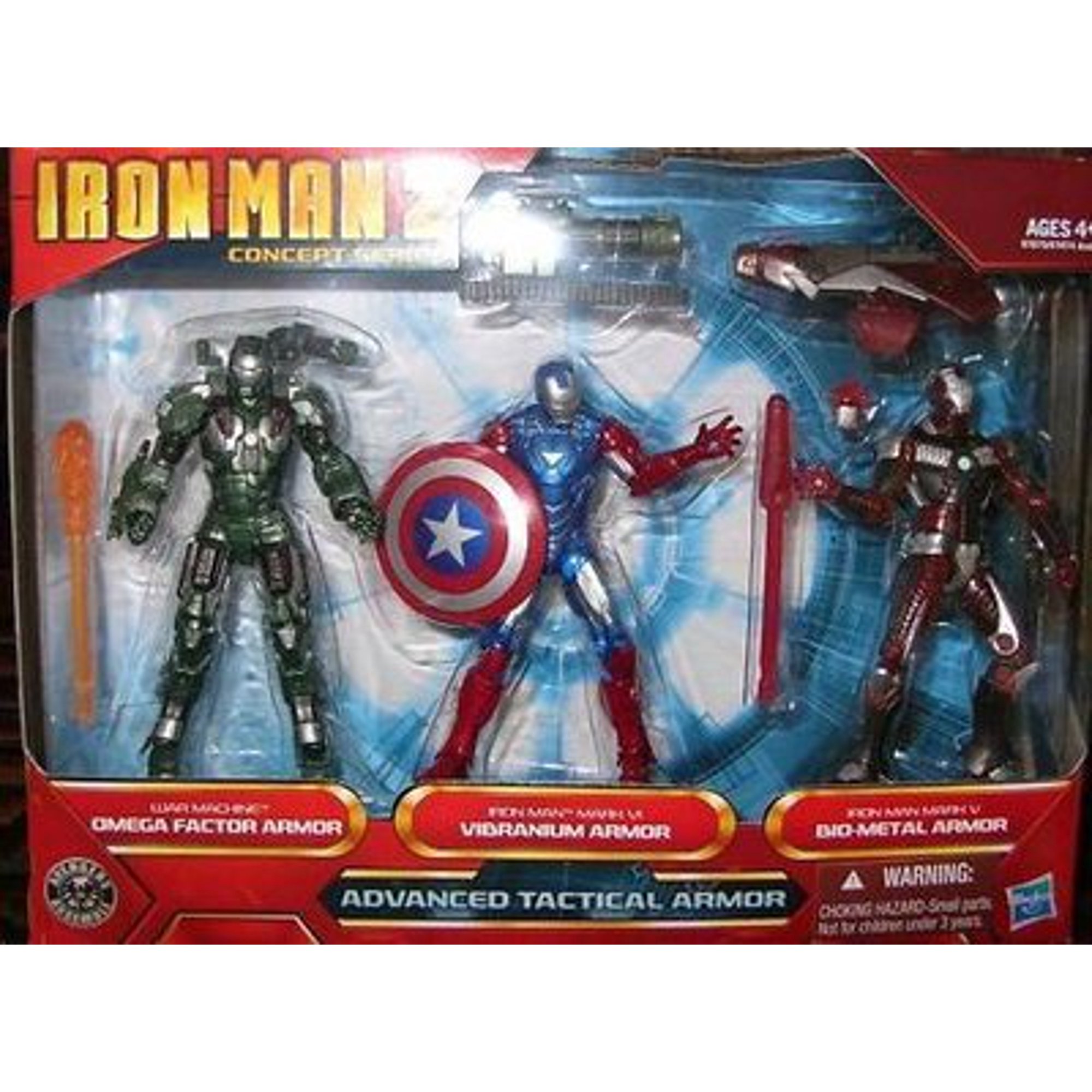 Iron Man 2 375 Inch Figure Box Set Series Advanced Tactical Armour War Machine Iron Man Mark Vi Iron Man Mark V
