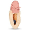 thumbnail image 5 of Floopi Womens Indoor/Outdoor Basic Memory Foam Moccasin Slipper W/Faux Fur Collar, 5 of 9