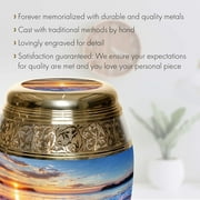Hawaiian Summer Urns for Cremation Ashes Large Urn XL or Small Keepsake Urns for Adult Cremation Ashes & Urns for Human Ashes for Home or Burial Cremation Urns Cubic Inches Large