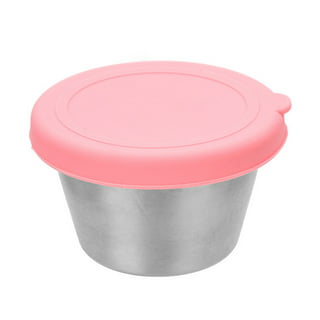 One Pink Lunch Salad Container 310ml+760m,310ml+560ml,Hiking Food Container,Portable  Fruit and Vegetable Salad Cup Container with Fork,Salad Dressing  Stirrer,Yogurt Mugs with Lid,Reusable for Fitness,Hiking 1. Made of PP  material, , durable and easy