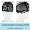 thumbnail image 4 of Shisuyan 2 Pcs Perruques Couvre-Chefs en Polyester Protection des Cheveux Noir Réutilisable pour Femmes Adultes, 4 of 8