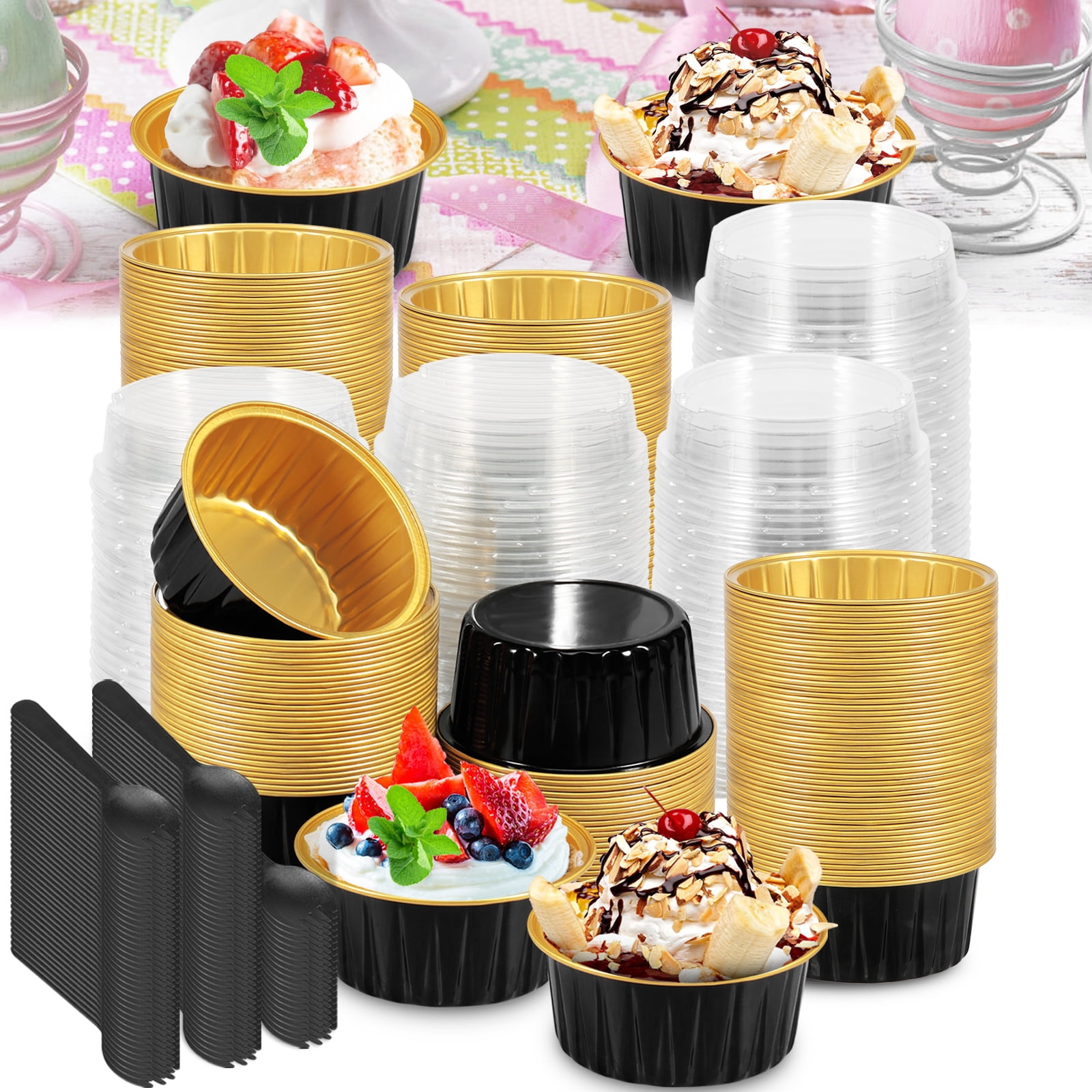 Vesici 60 Pcs Mini Loaf Pans With Lids And Spoons Nigeria