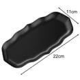 thumbnail image 3 of Stainless Steel Jewelry Storage Tray Metal Cosmetic Storage Oval Cake Fruit Tray, 3 of 7