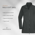 thumbnail image 7 of MERCER+METTLE Women's Faille Soft Shell | Business Casual Jacket, Water Resistant, Lightweight, Two Way Zipper - Deep Black L, 7 of 7