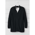 thumbnail image 2 of Woman Within Plus Size Zip Front Shaker Cardigan Sweater, 2 of 6