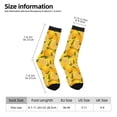 thumbnail image 2 of Pofeuu Yellow Limes Print Crew Socks, Adult Running Hiking Socks for Youth and Adult, 2 of 6