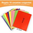 thumbnail image 3 of Caja de Archivos con Cerradura, Caja Organizadora Documentos con Tapa, Viene con 10 Carpetas Colgantes, Impermeable, Almacenamiento Plegable, Adecuado para Oficina, Hogar y Viajes, 3 of 4