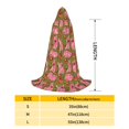 thumbnail image 2 of Honeii Cartoon Pigs Print Poncho Cape, Cloak Coat, Snuggly Hooded Wearable Blanket, Hooded Cape For Teenagers,Halloween Costumes-Small, 2 of 7